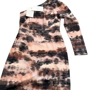 Molly Bracken Dress Womens Medium One Shoulder Going Out Tie Dye Cocktail Party‎